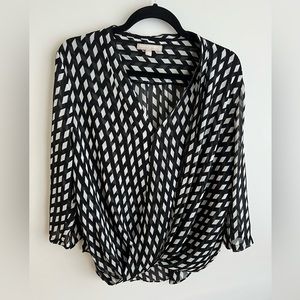 Sheer Wrap Blouse